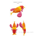 Toys de simulation des chats et chiens, homard de simulation